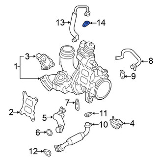 Volkswagen OE - Upper Turbocharger Oil Line O-Ring