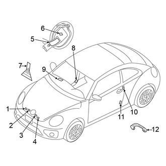 Volkswagen OE - Information Labels - Labels (Hatchback 2.0L / 2.5L)