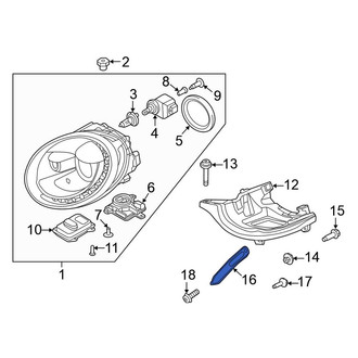 Volkswagen OE - Right Headlight Bracket