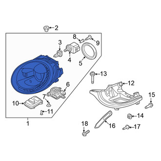 Volkswagen OE - Front Right Headlight Assembly