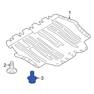 Volkswagen OE - Radiator Support Splash Shield Bolt