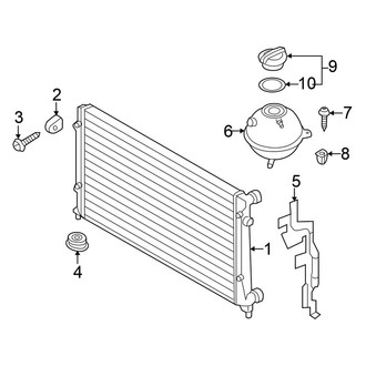 Volkswagen OE - Cooling - Radiator & Components (Hatchback)