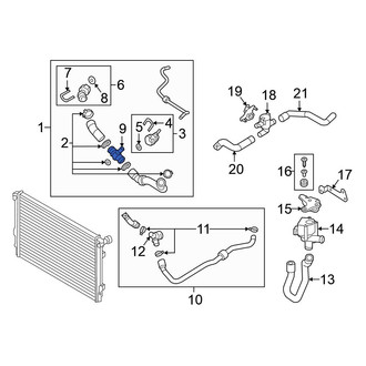 Volkswagen OE - Radiator Coolant Hose Adapter