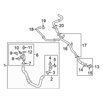 Volkswagen OE - Cooling - Hoses & Lines (Passenger Side), (Coast / Dune / S / SE Hatchback)