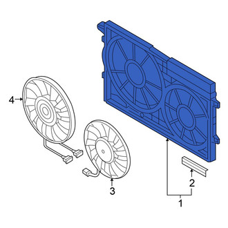 Volkswagen OE - Engine Cooling Fan Shroud