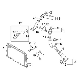 Volkswagen OE - Cooling - Intercooler (Hatchback)