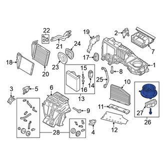 Volkswagen OE - HVAC Blower Motor Assembly