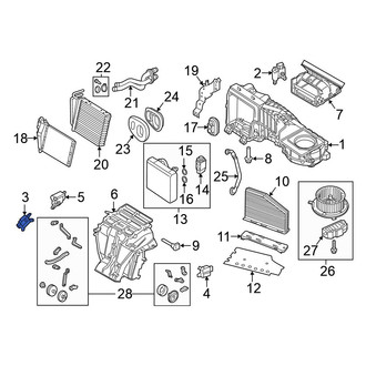 Volkswagen OE - Left HVAC Blend Door Actuator