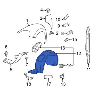 Volkswagen OE - Front Left Fender Splash Shield