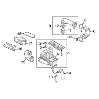 Volkswagen OE - Engine / Transaxle - Air Intake (Hatchback 2.0L / 2.5L)