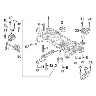 Volkswagen OE - Engine / Transaxle - Engine & Transmission Mounting (Hatchback)