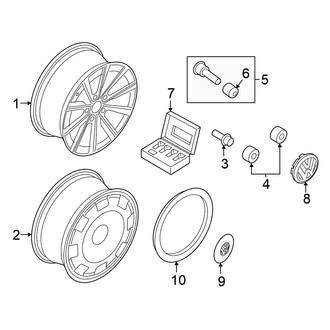 Volkswagen OE - Wheels (17"), (Hatchback)