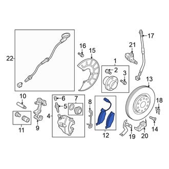 Volkswagen OE - Front Disc Brake Pad Set