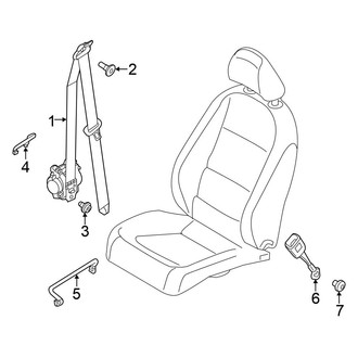 Volkswagen OE - Restraint Systems - Front Seat Belts (Hatchback)
