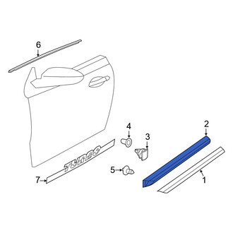 Volkswagen OE - Front Left Door Molding