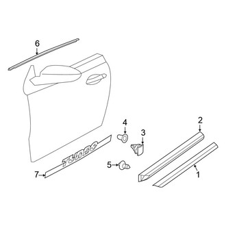 Volkswagen OE - Door - Exterior Trim (Hatchback)