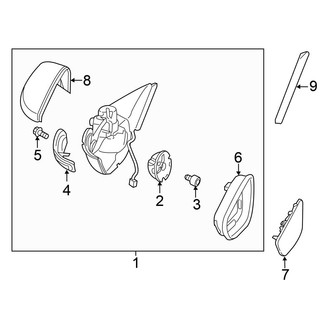 Volkswagen OE - Door - Outside Mirrors (SMR), (Hatchback)