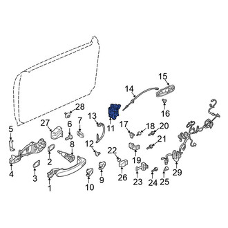 Volkswagen OE - Front Right Door Latch Assembly
