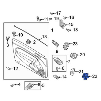 Volkswagen OE - Left Door Window Switch