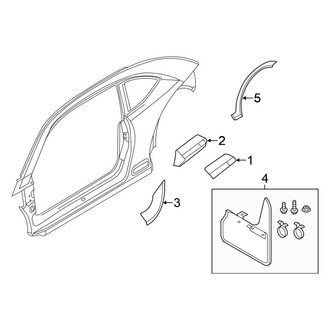 Volkswagen OE - Quarter Panel - Exterior Trim (Hatchback 2.0L / 2.5L)