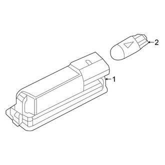 Volkswagen OE - Rear Lamps - License Lamps (Hatchback)