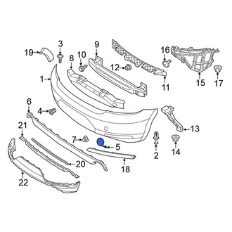 Volkswagen OE - Rear Tow Eye Cap