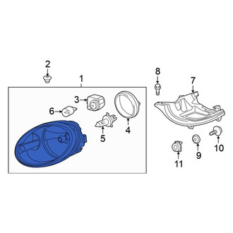 Volkswagen OE - Front Left Headlight Assembly