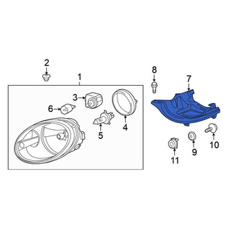 Volkswagen OE - Right Headlight Bracket