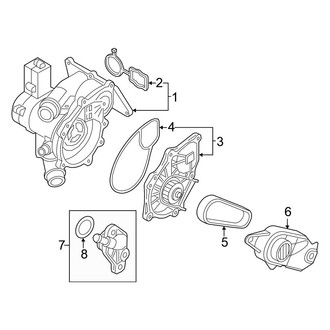 Volkswagen OE - Cooling - Water Pump (Main), (Convertible)