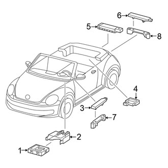Volkswagen OE - Electrical - Keyless Entry Components (Convertible)