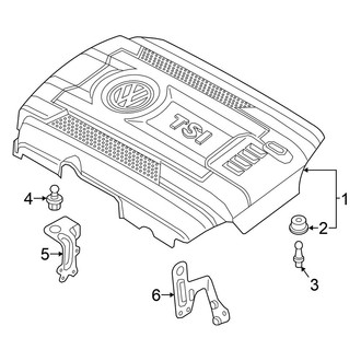 Volkswagen OE - Engine / Transaxle - Engine Appearance Cover (Convertible)