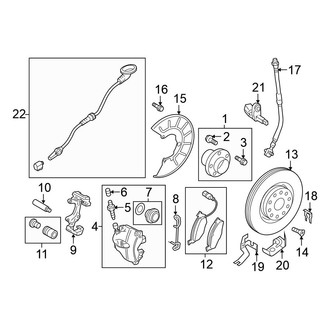 Volkswagen OE - Front Suspension - Brake Components (Convertible)