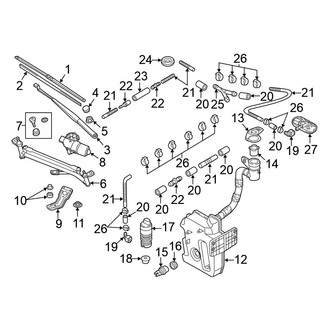 Volkswagen OE - Windshield - Wiper & Washer Components (Coast / Dune / S / SE Convertible)
