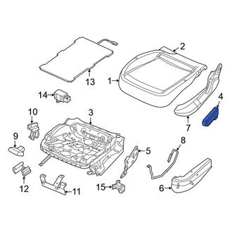 Volkswagen OE - Front Left Seat Back Recliner Adjustment Handle