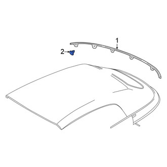 Volkswagen OE - Roof Molding Clip