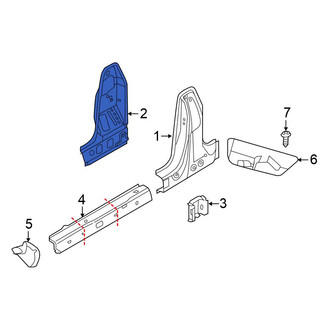 Volkswagen OE - Left Inner Body B-Pillar