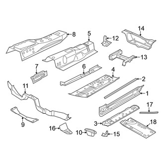 Volkswagen OE - Pillars, Rocker & Floor - Floor & Rails (Convertible)
