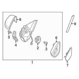 Volkswagen OE - Door - Outside Mirrors (SMR), (Convertible)