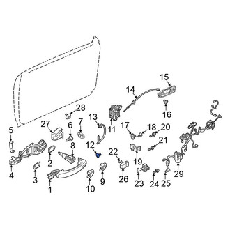 Volkswagen OE - Door Latch Bolt