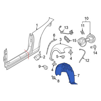 Volkswagen OE - Rear Left Fender Splash Shield