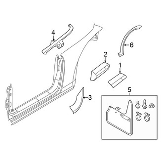 Volkswagen OE - Quarter Panel - Exterior Trim (Convertible 2.0L)