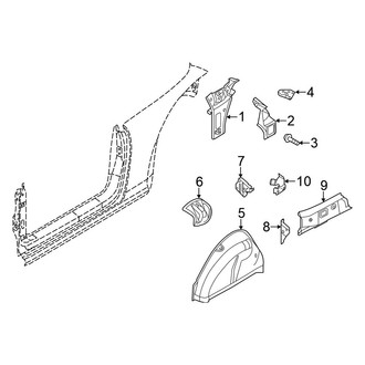 Volkswagen OE - Quarter Panel - Inner Structure (Convertible)