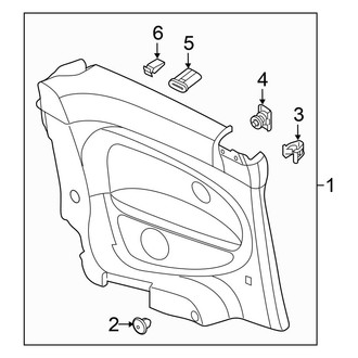 Volkswagen OE - Quarter Panel - Interior Trim (Convertible)