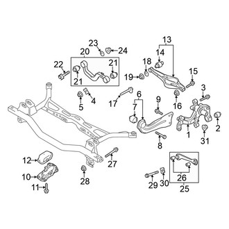 Volkswagen OE - Rear Suspension - Suspension Components (Convertible 2.0L)