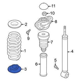 Volkswagen OE - Rear Lower Coil Spring Insulator