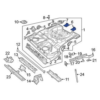 Volkswagen OE - Rear Floor Pan Reinforcement