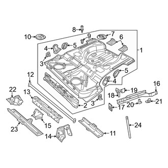 Volkswagen OE - Rear Body & Floor - Floor & Rails (Convertible)