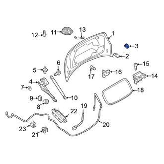 Volkswagen OE - Rear Deck Lid Drain Plug