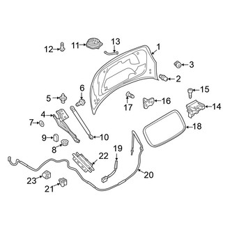Volkswagen OE - Trunk Lid - Lid & Components (Convertible)