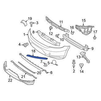 Volkswagen OE - Rear Left Reflector Panel